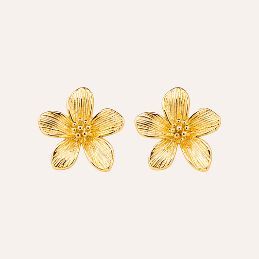 Aros Jazmin Baño Oro