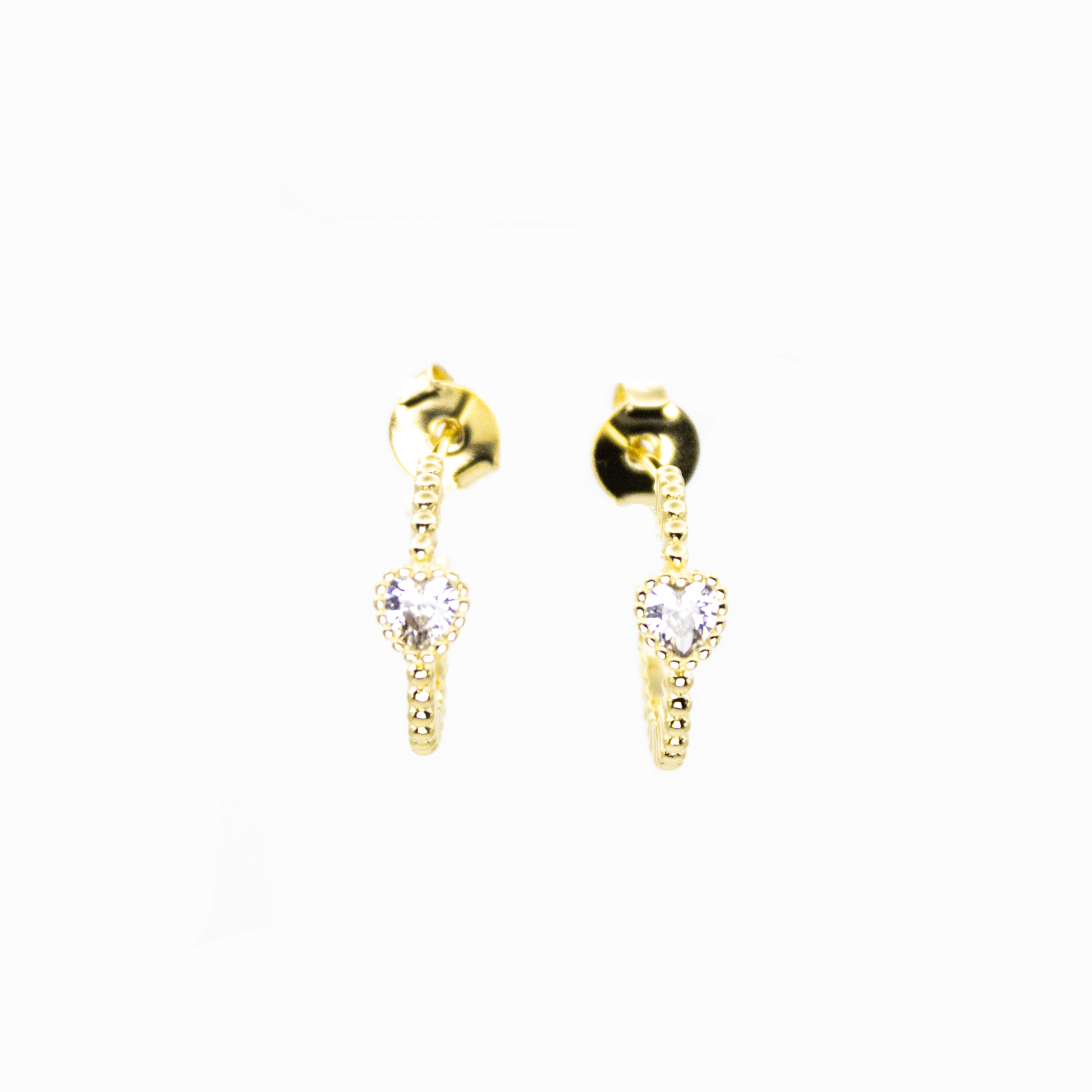 Aros Latido Dorado Enchape en oro