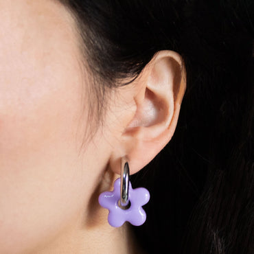 Aros Lavanda Silver Modelo