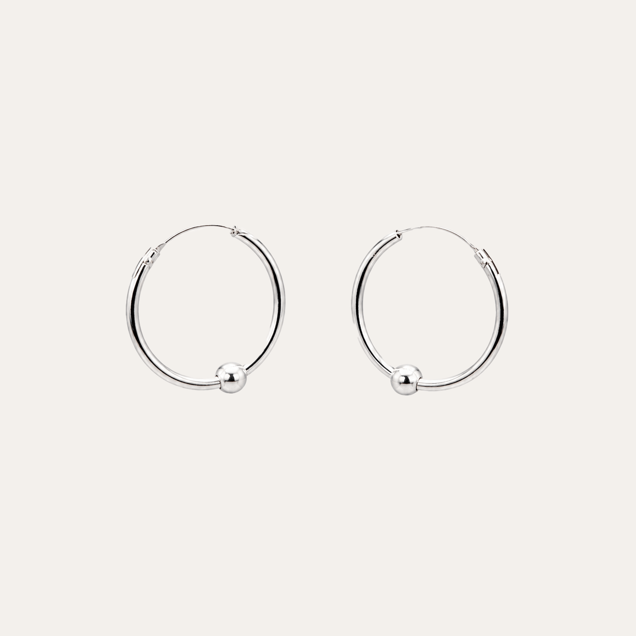Aros Argolla Luna Plata 925