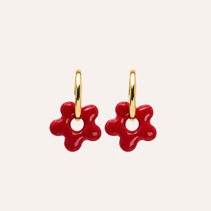 Aros Flor Marla Baño Oro