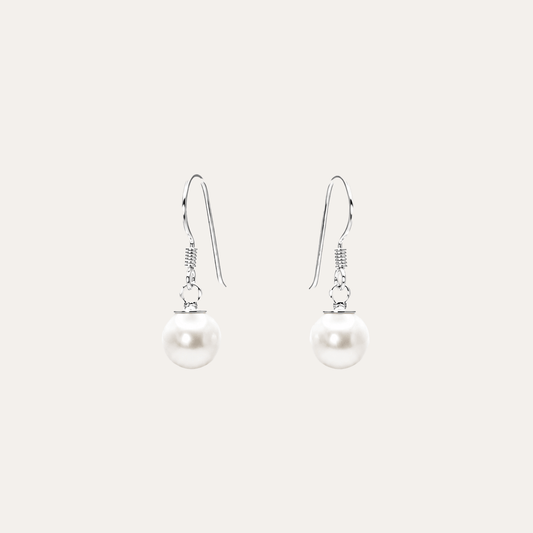 Aros Perla Caspia Plata 925