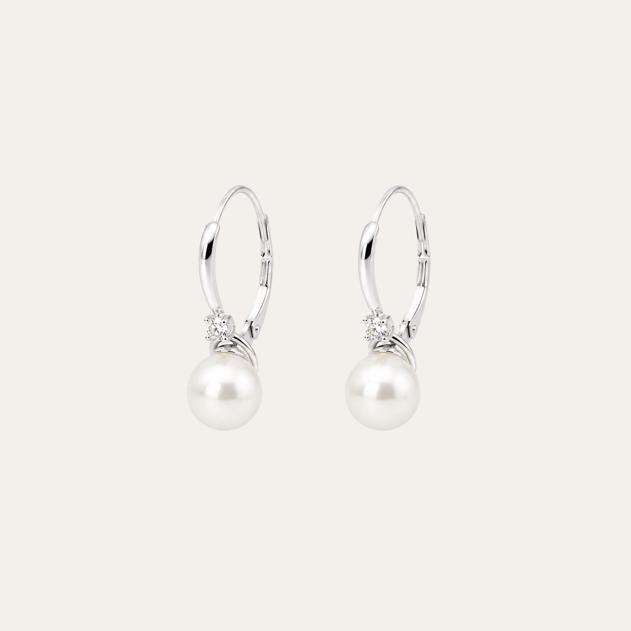 Aros Perla Eden plata 925