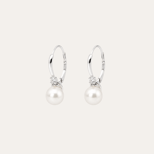 Aros Perla Eden plata 925