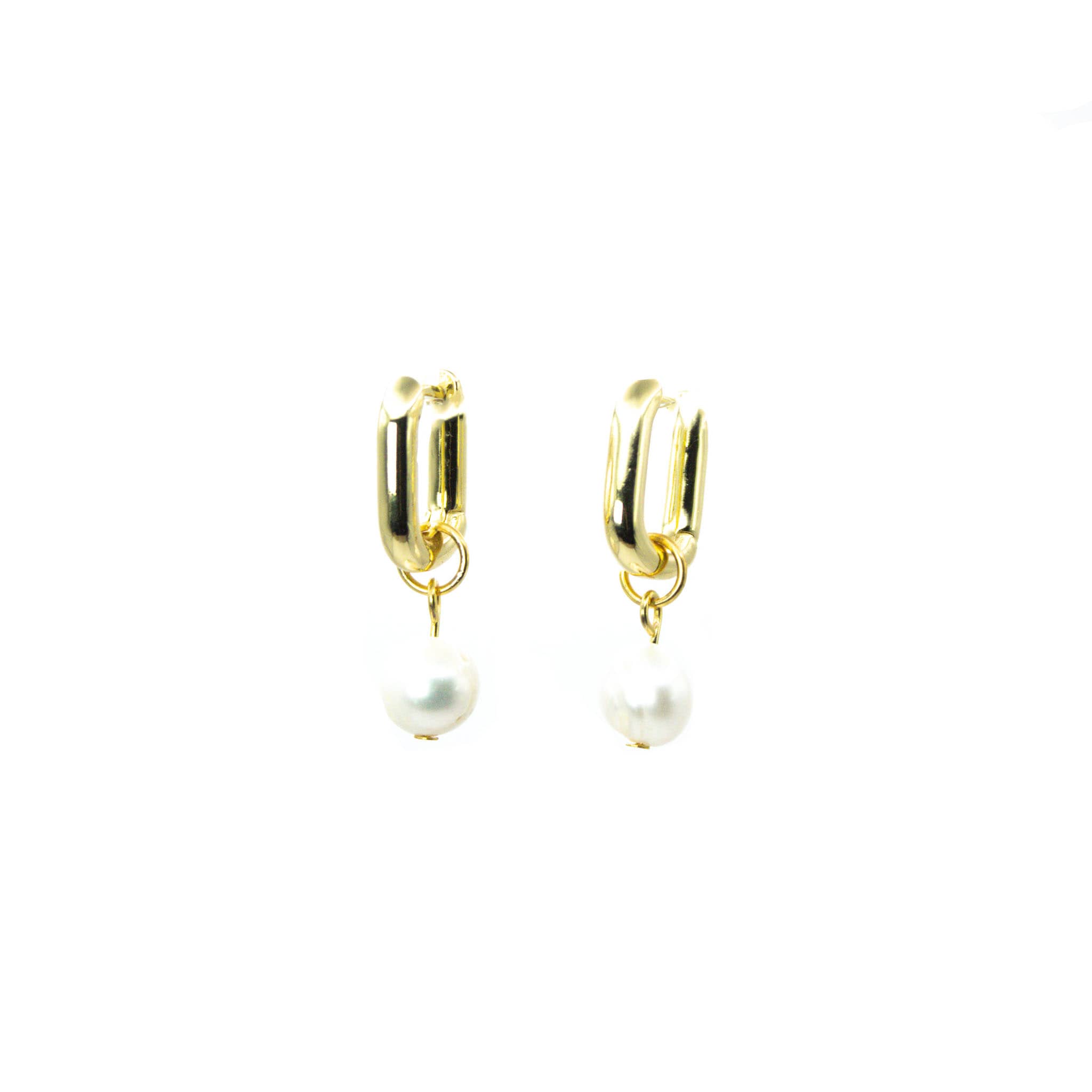 Aros Perla Trend Baño en Oro