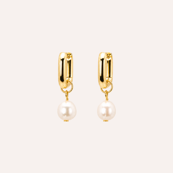 Aros Perla Trend Baño oro