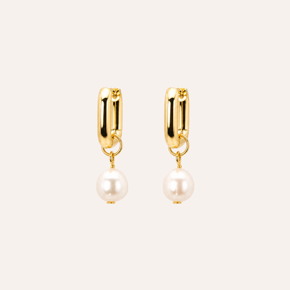 Aros Perla Trend Baño oro