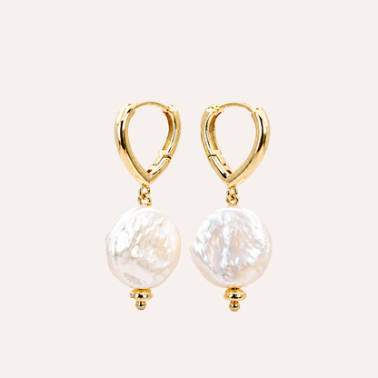 Aros Piedra Eva enchape oro