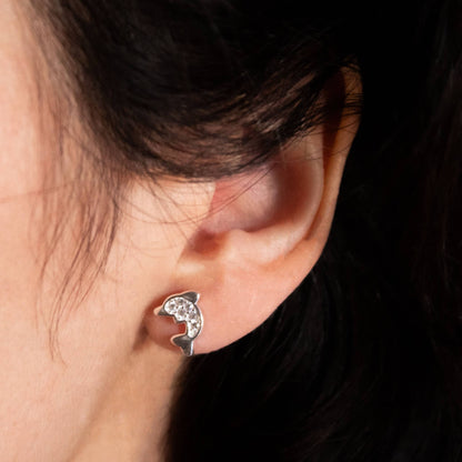 Aros Plata 925 Delfines modelo