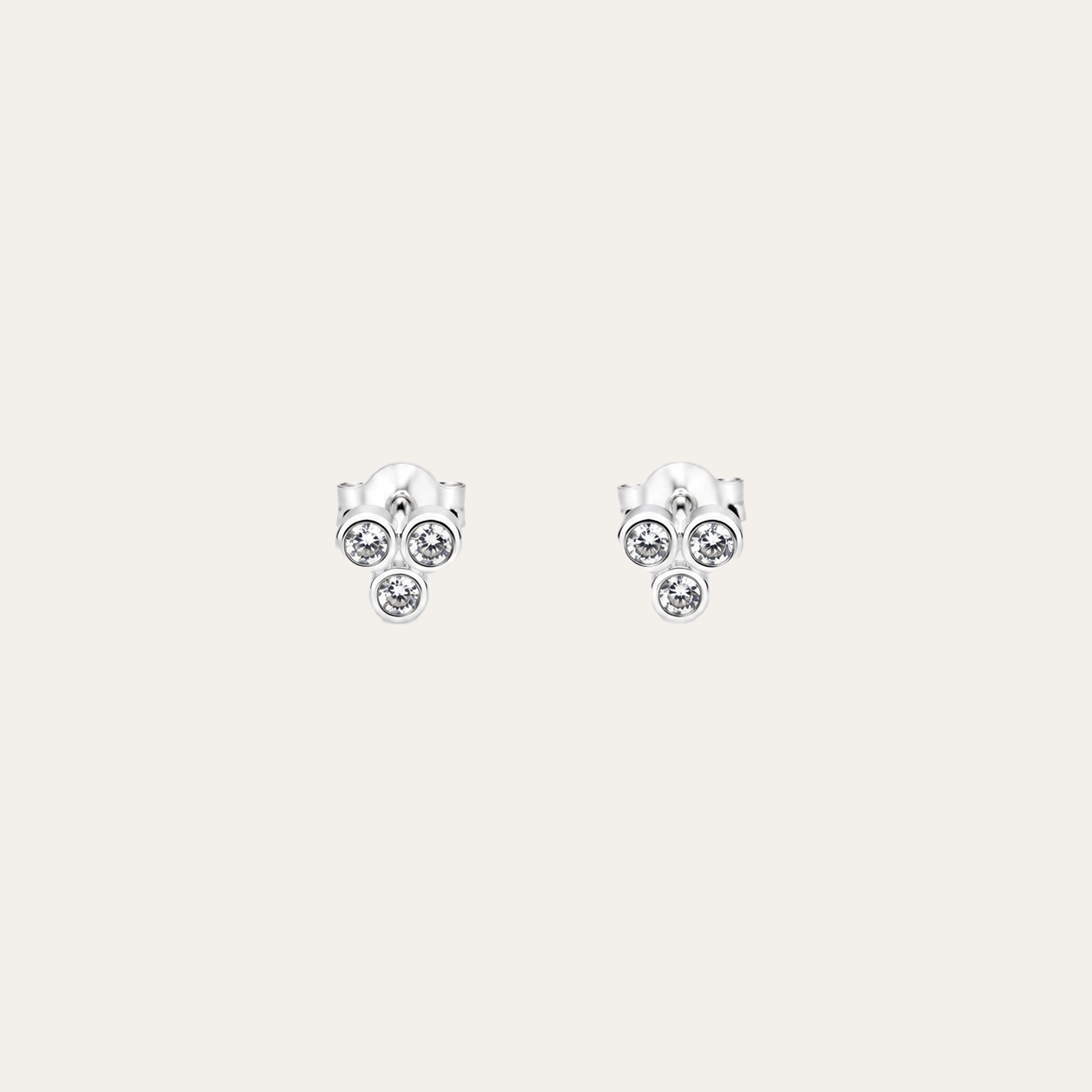 Aros Tres Destellos Plata 925