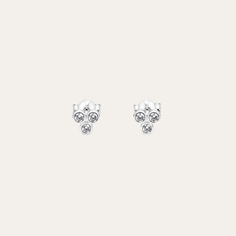 Aros Tres Destellos Plata 925