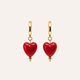 Aros Viva Corazon Baño Oro