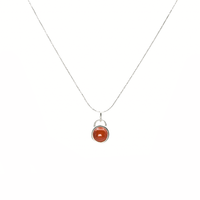 Collar 'Lux Terra' Cornalina Plata 950