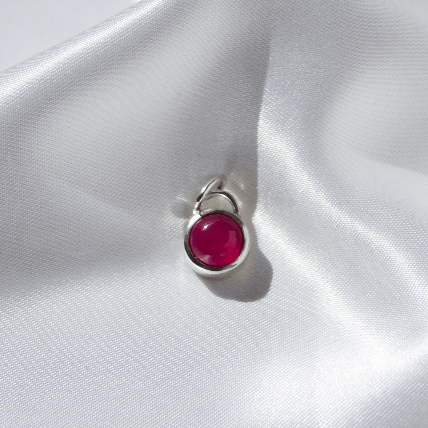 Colgante Calcedonia Fucsia