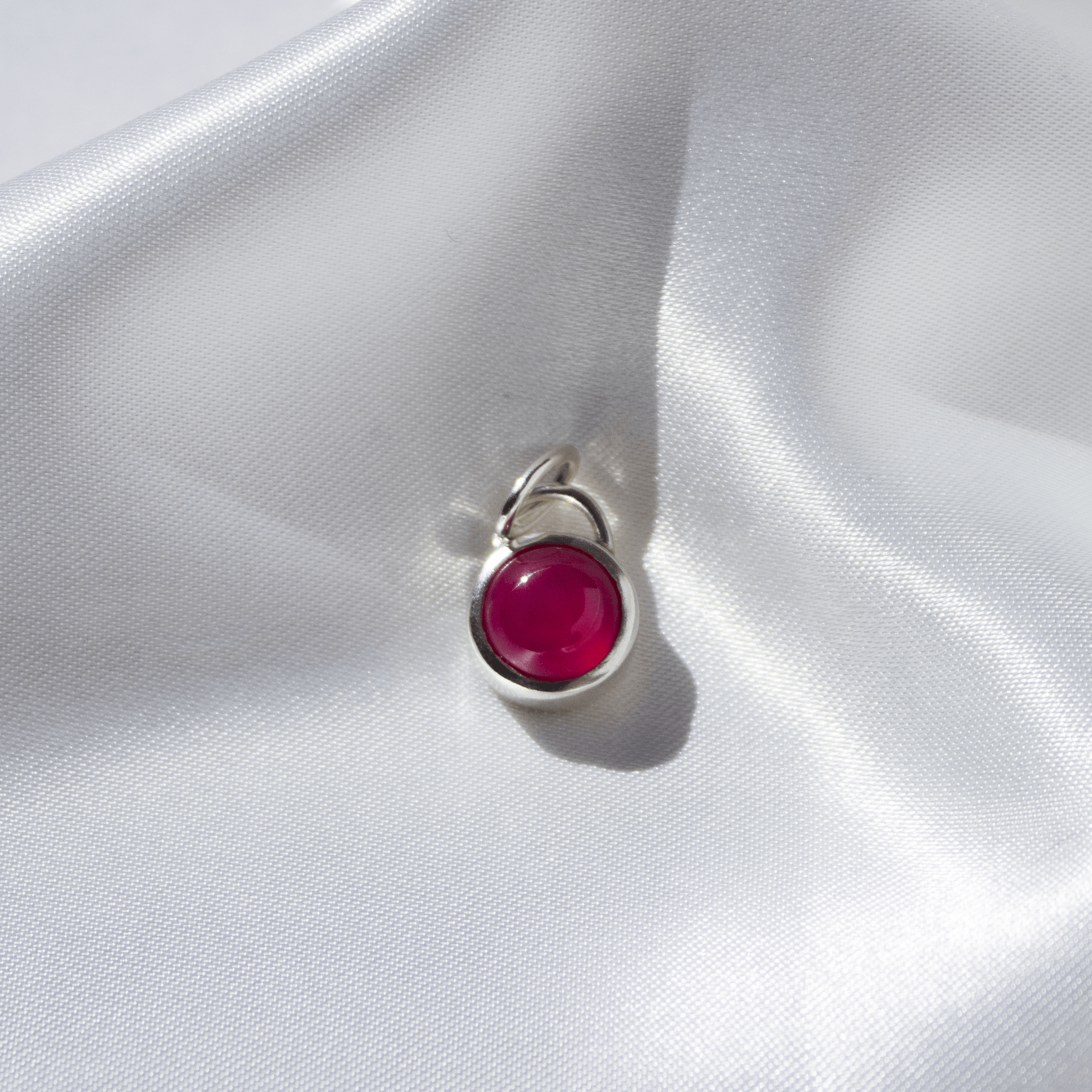 Colgante Calcedonia Fucsia