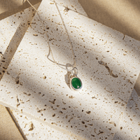 Colgante Lux Terra Onix verde escenario