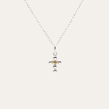 Collar Agnus Turmalina naranja