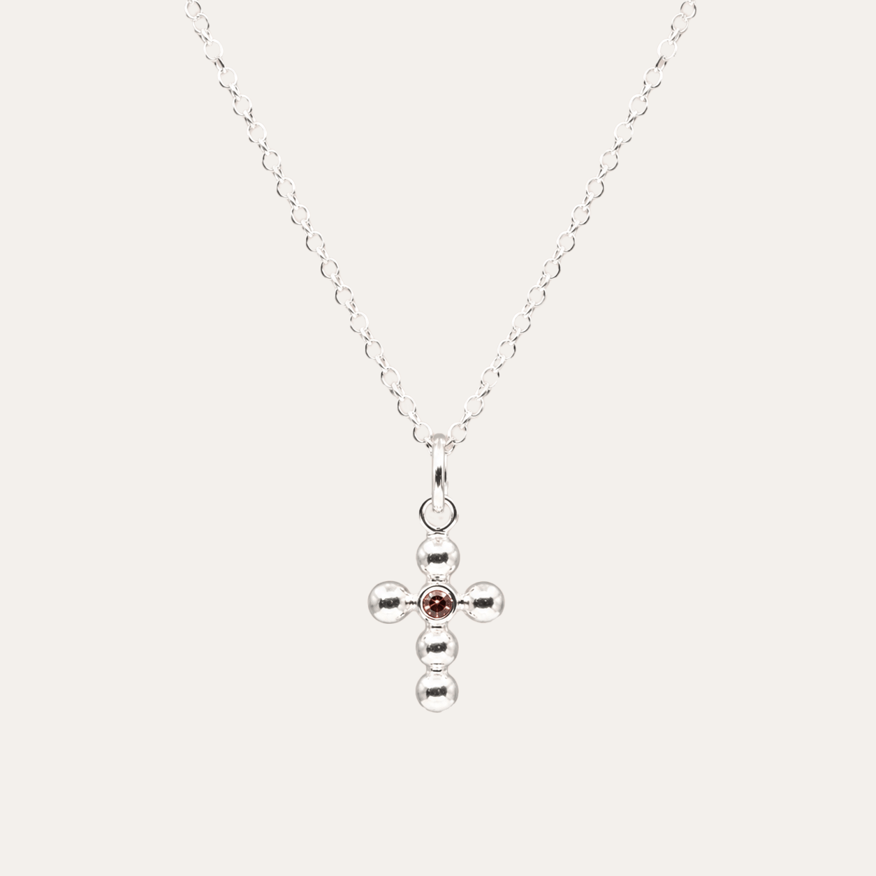 Collar Agnus Turmalina Rosa
