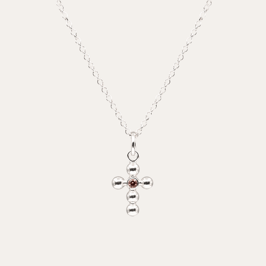 Collar Agnus Turmalina Rosa