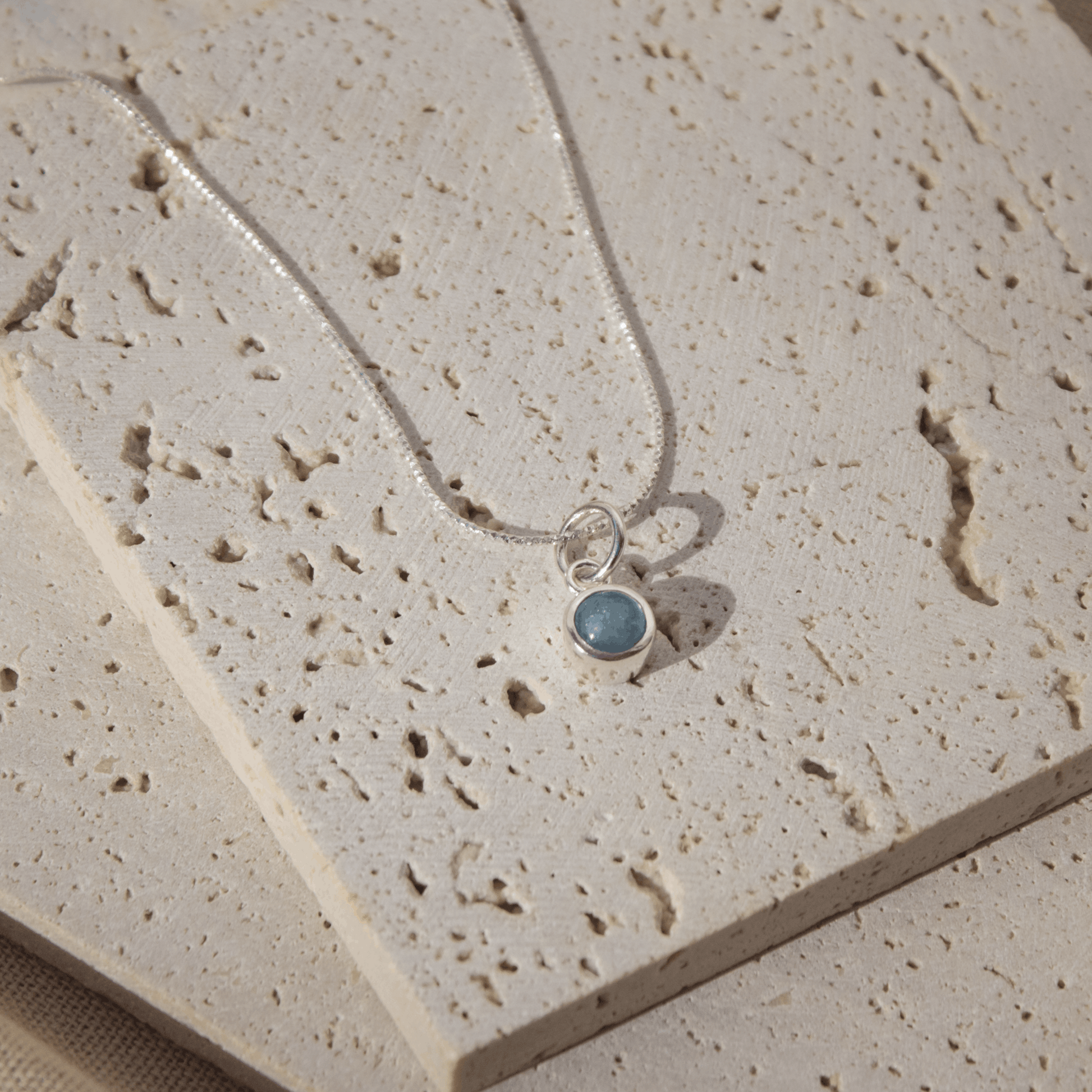 Collar Aguamarina escenario