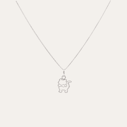 Collar Amor Gatuno plata 925