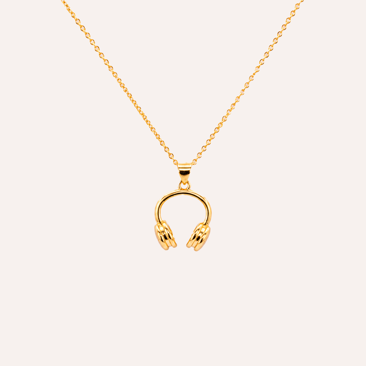 Collar Audifonos Baño oro