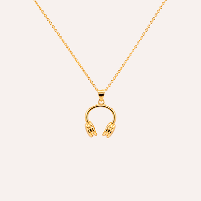 Collar Audifonos Baño oro