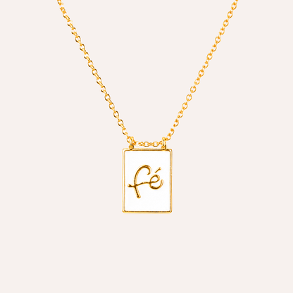 Collar Bandera de Fe bano oro