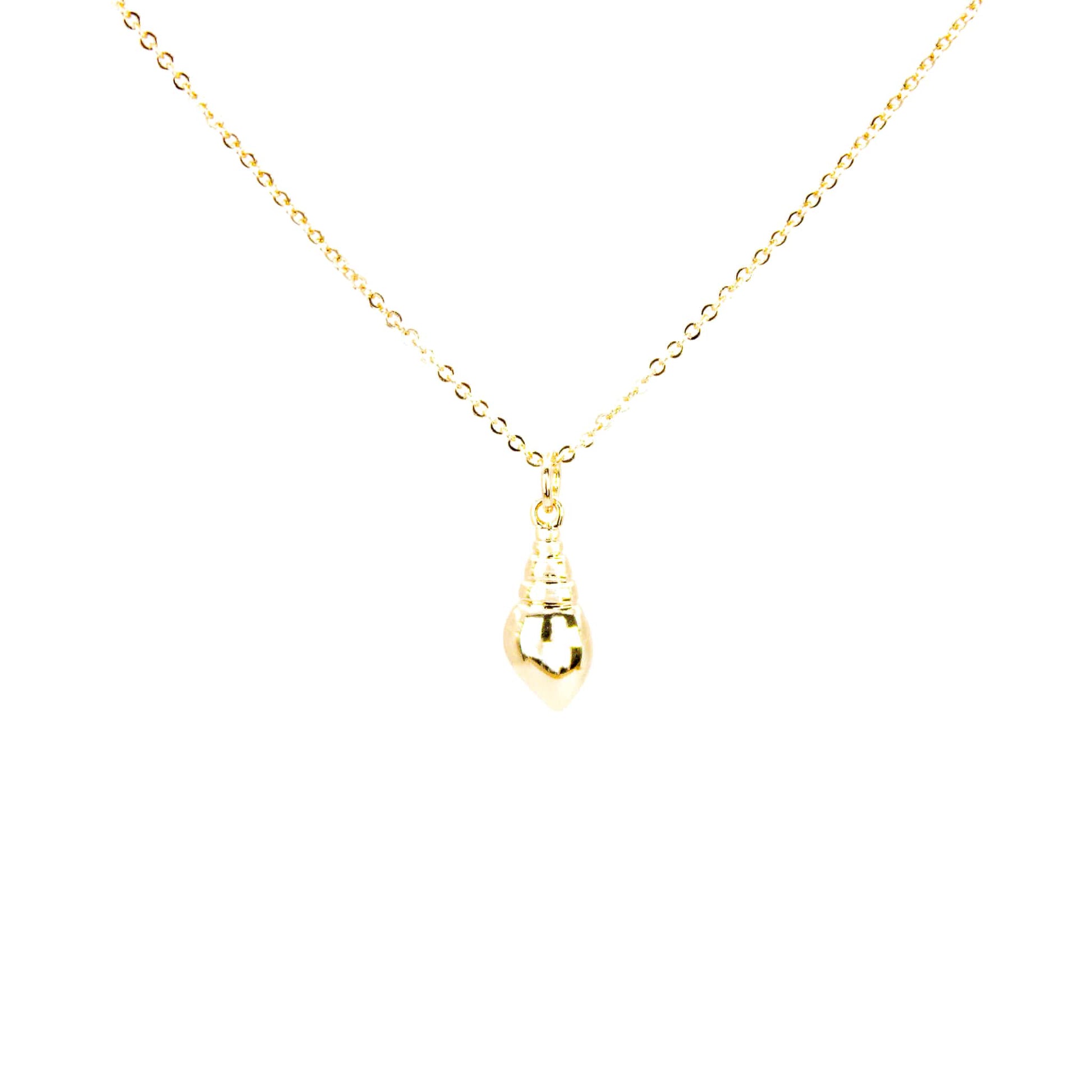 Collar Baño de Oro Caracola de Mar