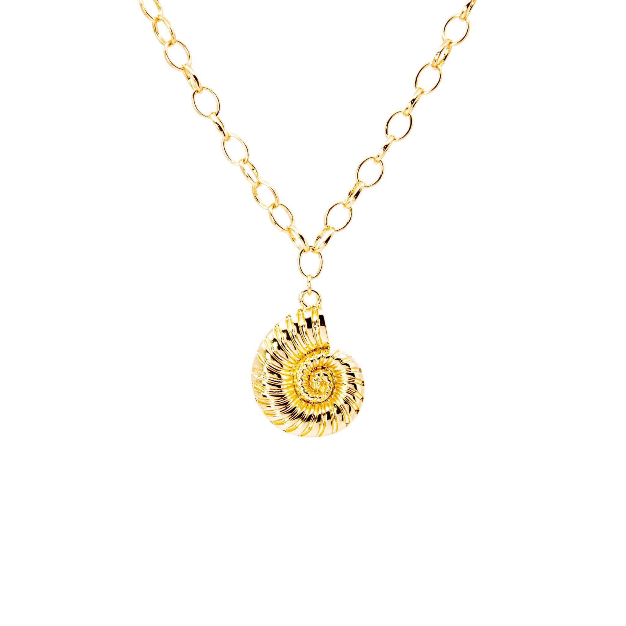 Collar Baño de Oro Costa Maxi Concha