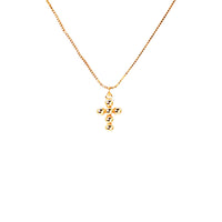 Collar Baño de Oro Cruz Siena balines