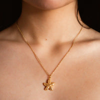 Collar Baño Oro Estrella mar modelo