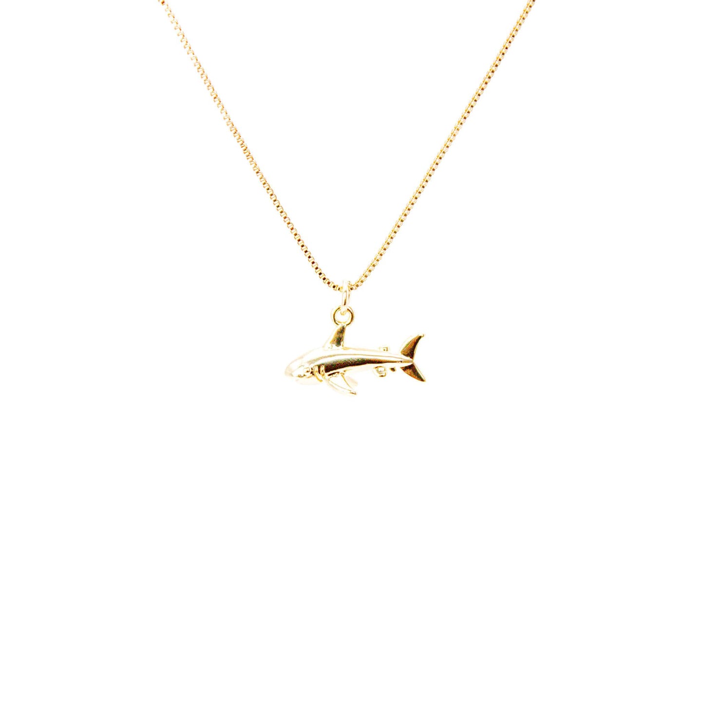 Collar Baño de Oro Tiburón