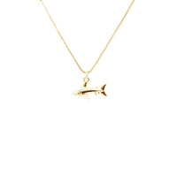 Collar Baño de Oro Tiburón