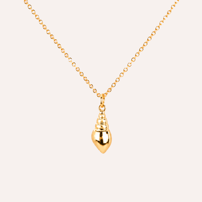 Collar Caracola bano oro