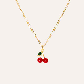 Collar Cereza mini
