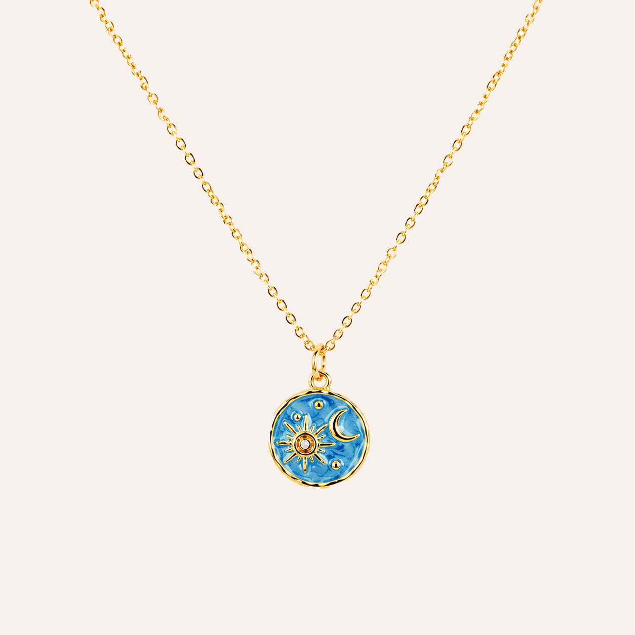 Collar Cielo de Verano Baño Oro