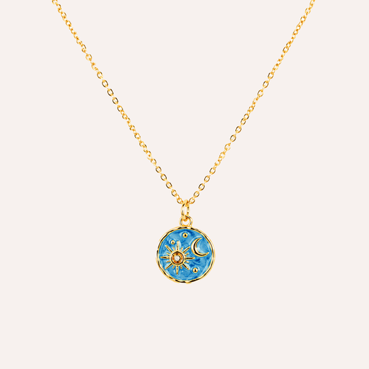 Collar Cielo de Verano Baño Oro