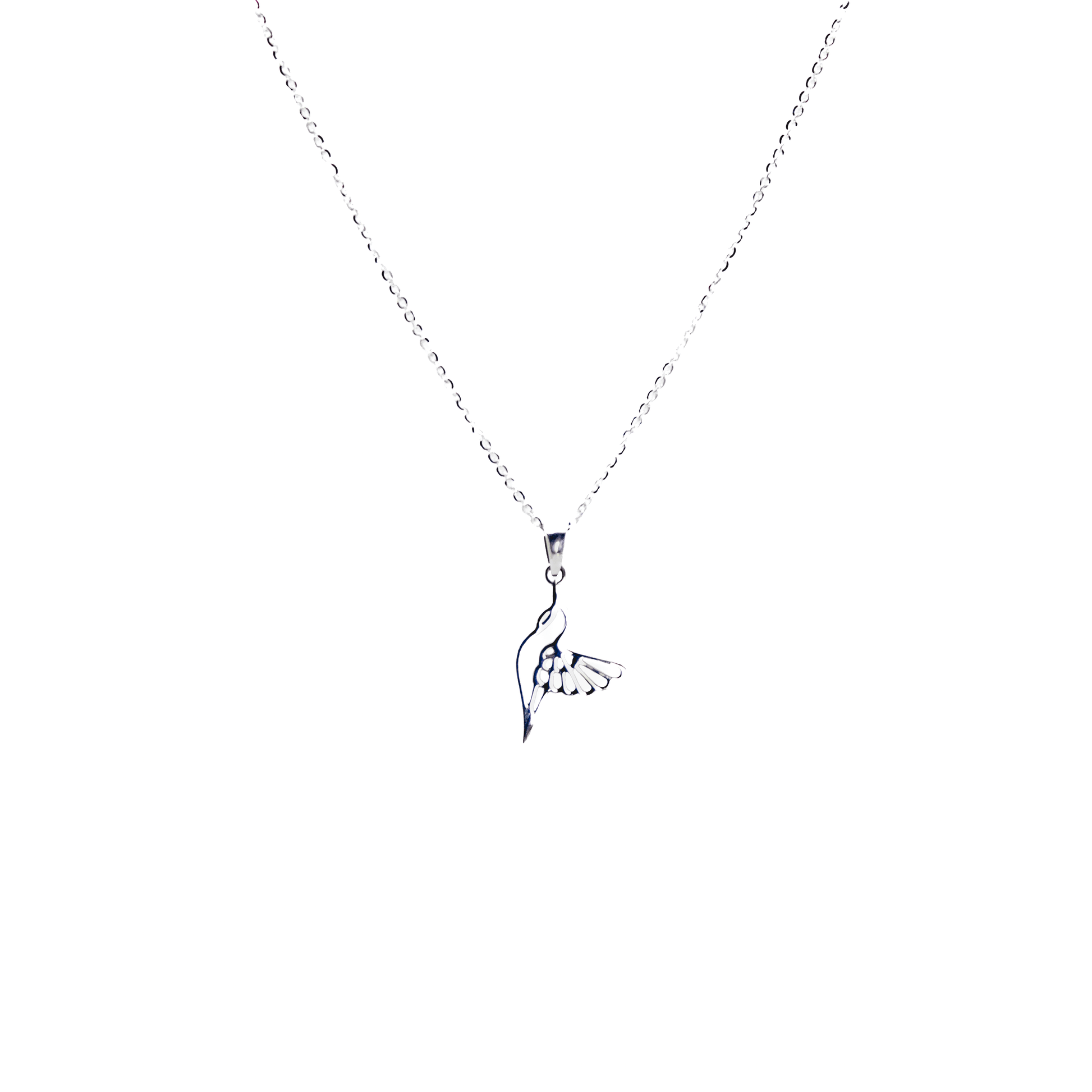 Collar Colibri de Luz Plata 925