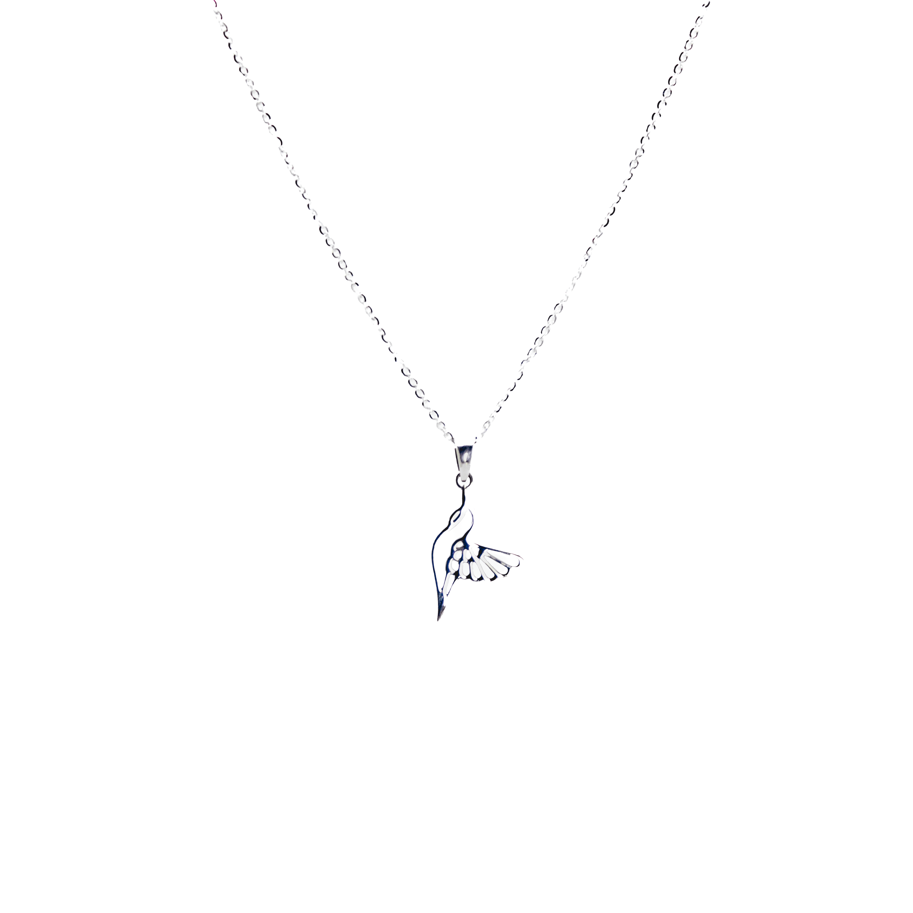 Collar Colibri de Luz Plata 925