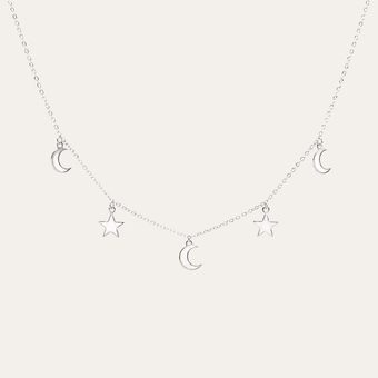 Collar constelacion lunar plata925