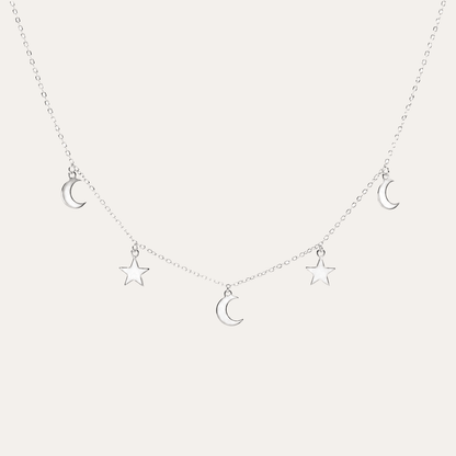 Collar constelacion lunar plata925