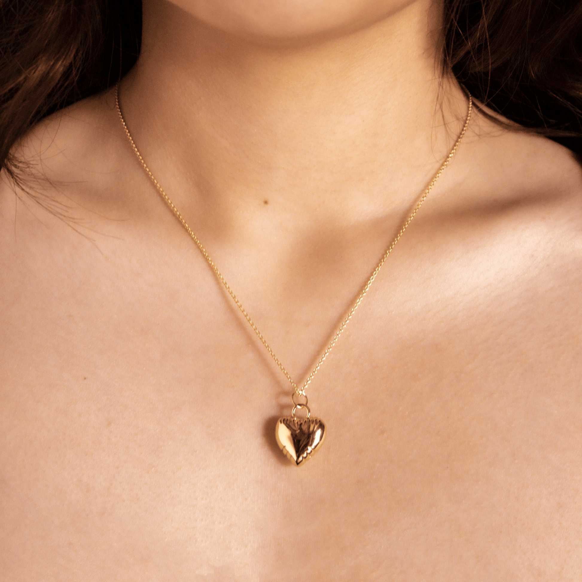 Collar Corazon Reversible liso modelo