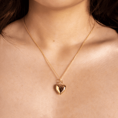 Collar Corazon Reversible liso modelo