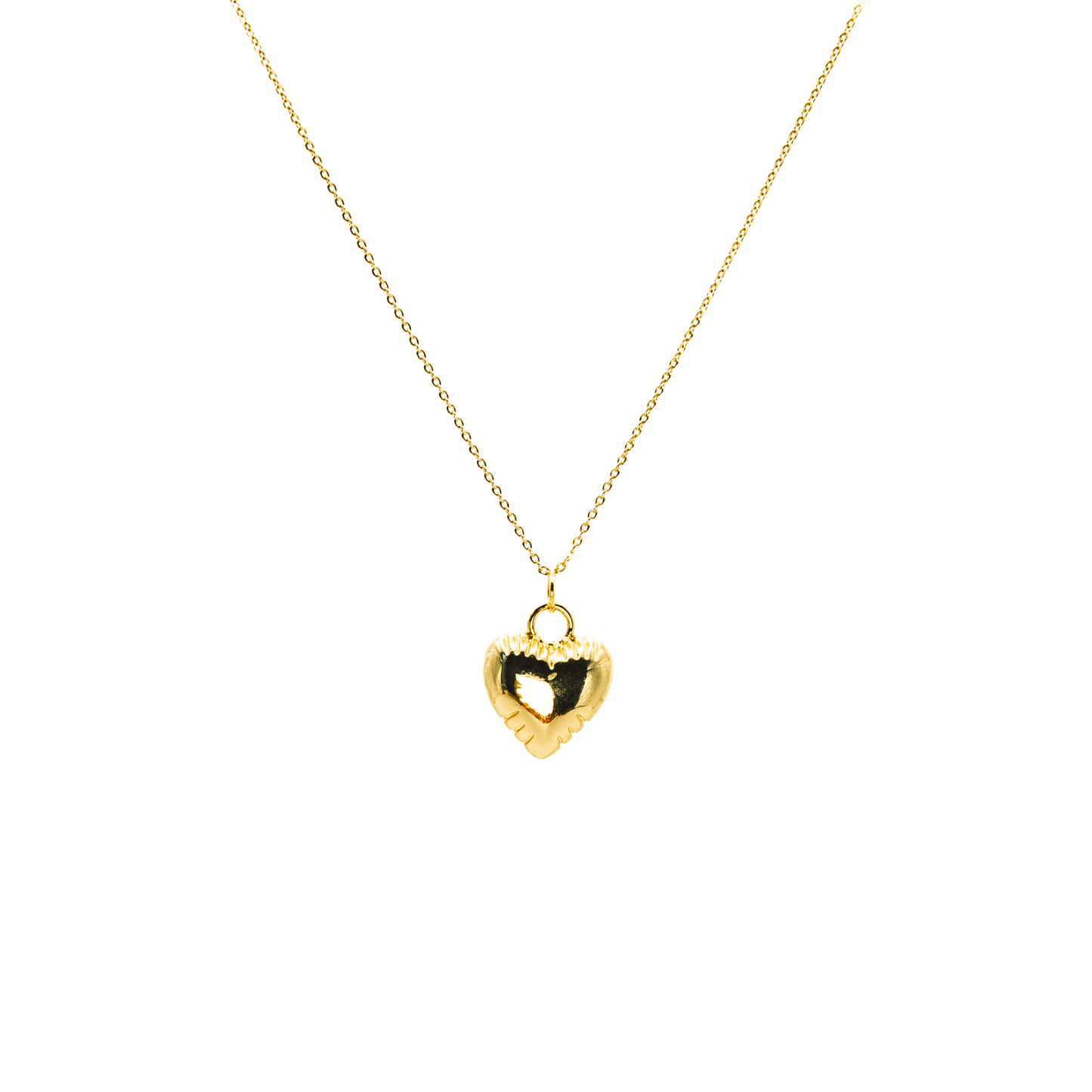 Collar Corazón Reversible liso