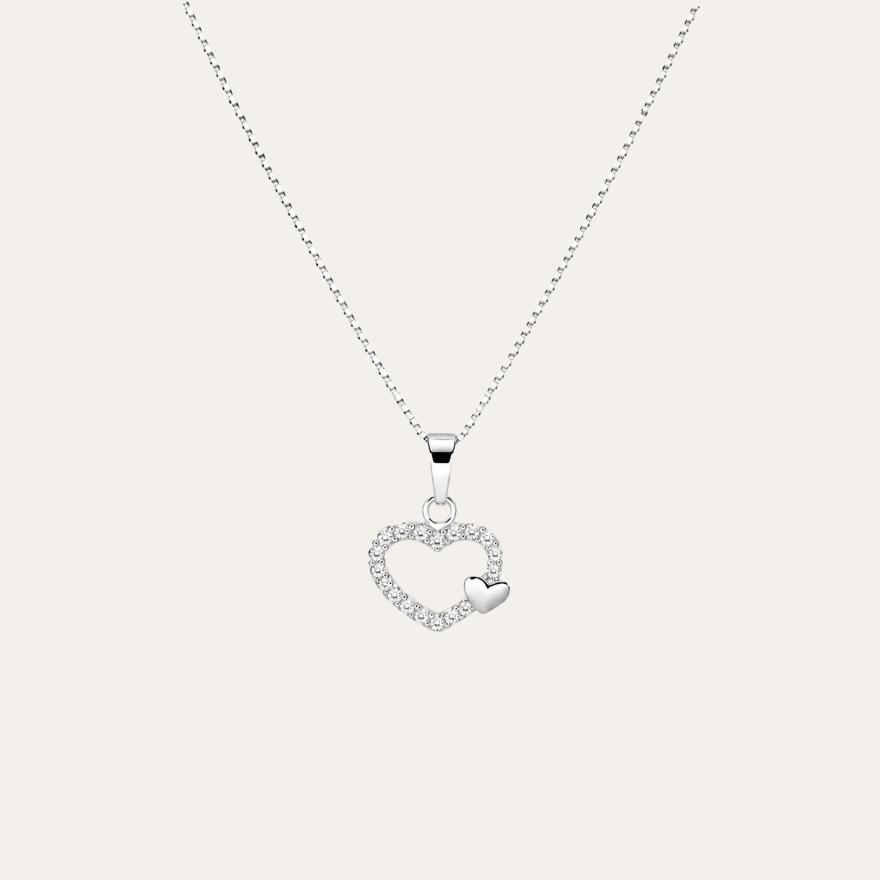 collar Corazones eternos plata 925