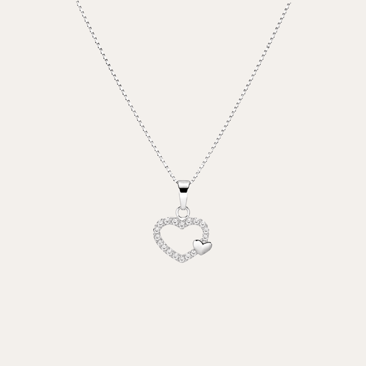 collar Corazones eternos plata 925