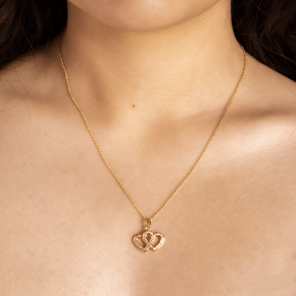 Collar Corazones Unidos Modelo