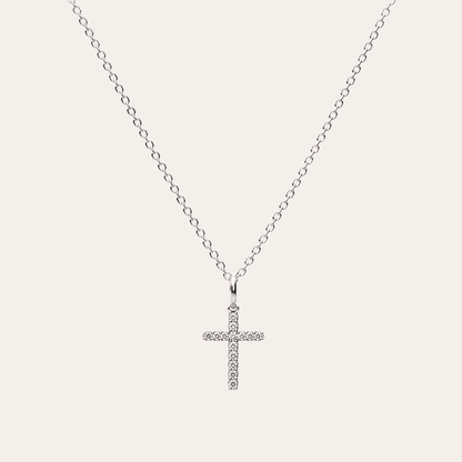 Collar Cruz Adira plata 925