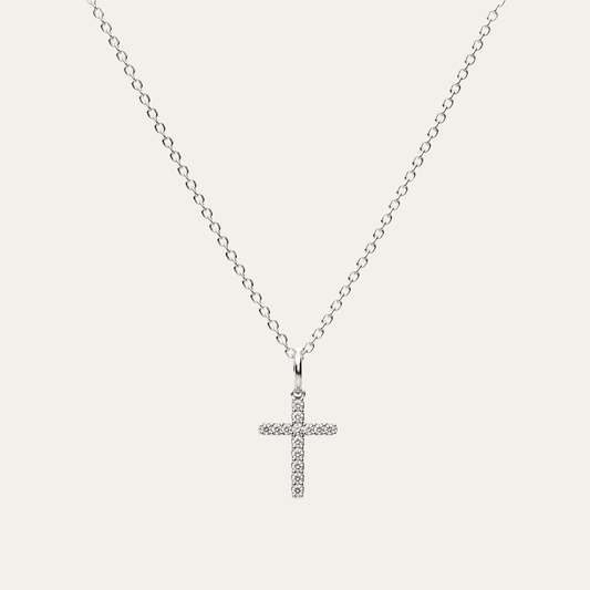 Collar Cruz Adira plata 925